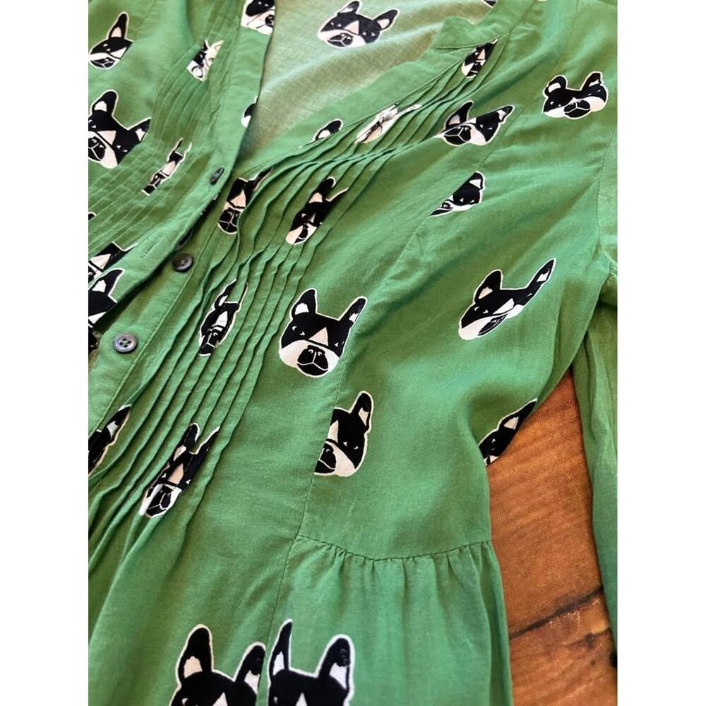 Maeve Anthropologie French Bulldog Button up - Picture 3 of 7